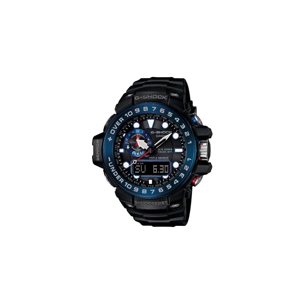 

[Casio] G-Shock Watch [Domestic Genuine Product] GULFMASTER Radio-Controlled Solar GWN-1000B-1BJF Men s Black