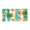 Vintage Sunset Palm Tree Beach Towel Microfiber Lightweight Absorbent Quick Dry Oversized Stylish for Camping Vacation Boho
