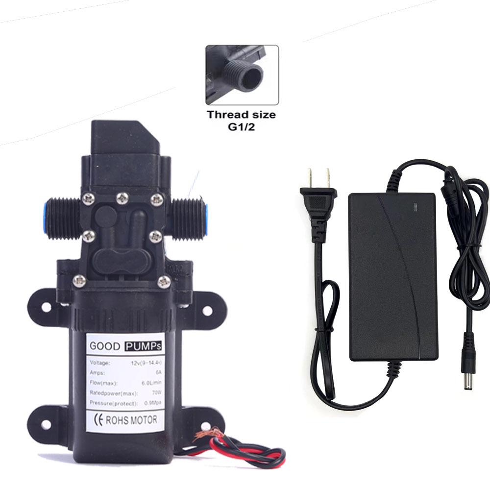 12V DC High-Pressure Self-Priming Diaphragm Pump with Smart Backflow for Drinking Machines and Water Purifiers