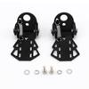 1 Pair Cycling Folding Black Metal Road Bike Rear Seat Footrests Bike Pedals Bicycle Foot Pegs