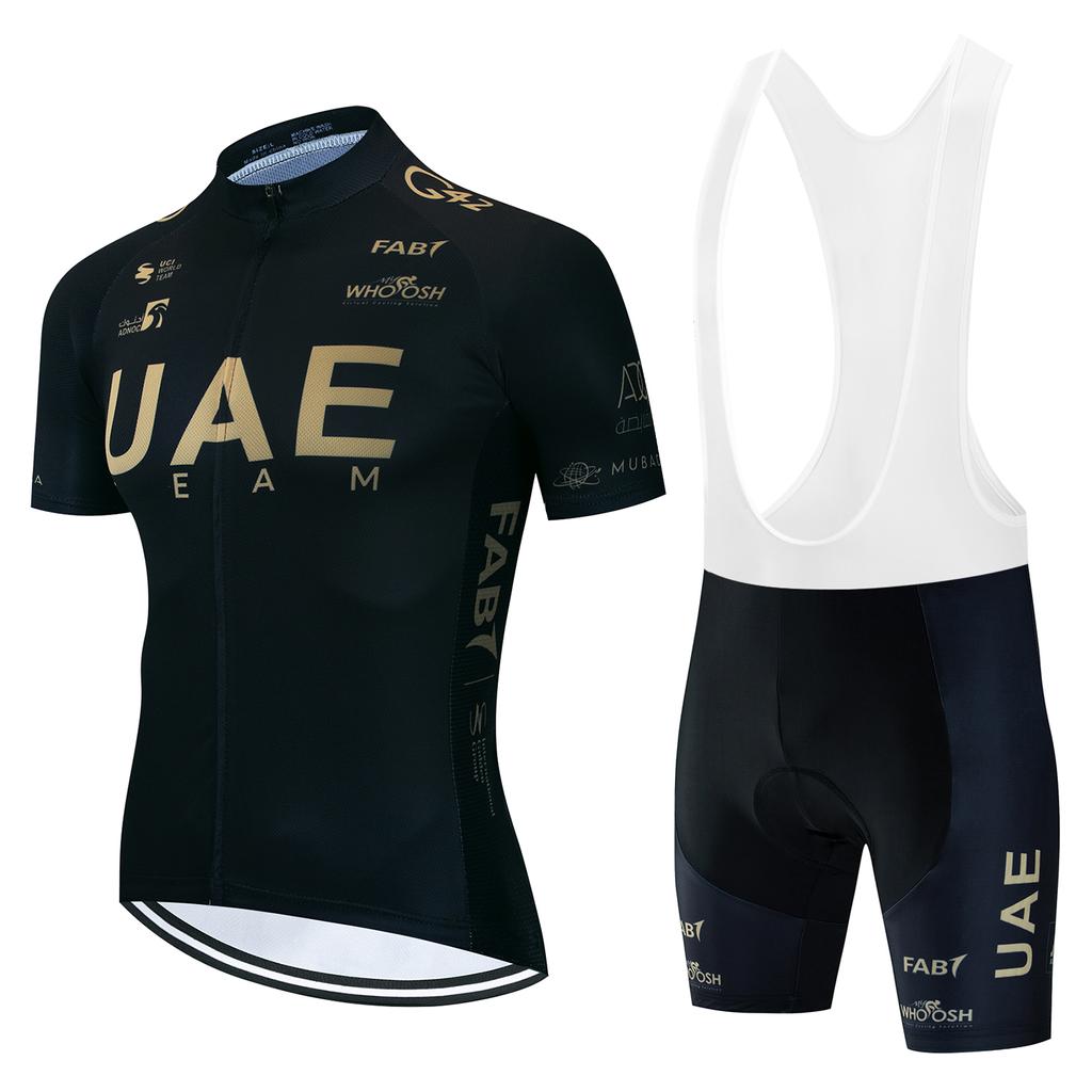 Cyklistický Mtb Pánský Set Oblečení Dres UAE Oblečení 2025 Léto Muž Pro Tým Bib Kompletní Kalhoty Gelové Cyklistické Dresy Oblečení Šortky
