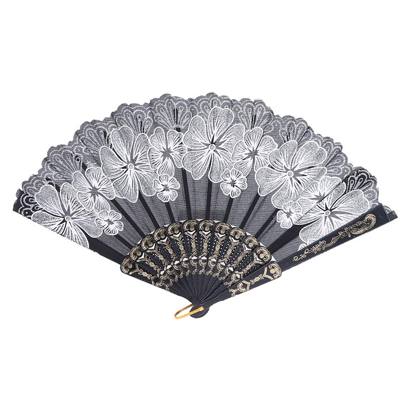 

Китайський стиль Шовкова тканина Віяло Складаний віяло Весільний віяло Мистецькі подарунки Танцювальний ручний віяло Вінтажний складаний віяло-квітка Старовинний віяло Hanfu срібний