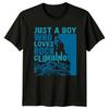 Nur ein Junge, der Unisex-T-Shirts liebt Klettergeschenk für ihn