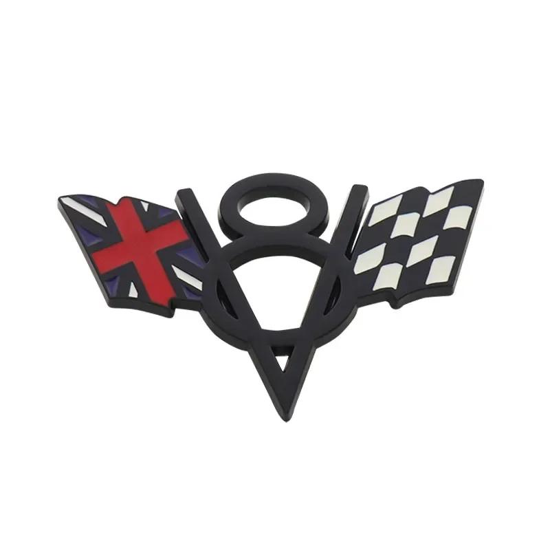 American Flag V8 V 8 Italy UK Germany US National Flag for Fender Trunk Rear Bonnet Nameplate Decal Emblem Badge Sticker