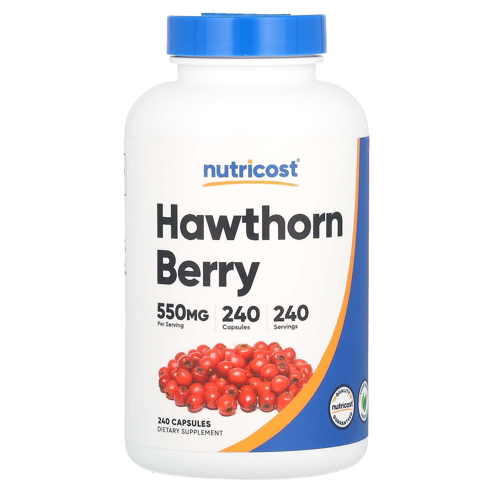 

Hawthorn Berry, 550Mg, 240 Capsules