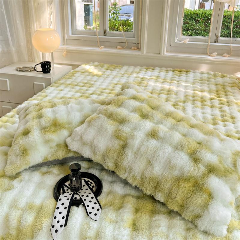 2025 Imitation Rabbit Fur Plush Long Pillowcase, Double Milk Velvet Long Pillowcase, Single Imitation Rabbit Fur Plush Pillowcase