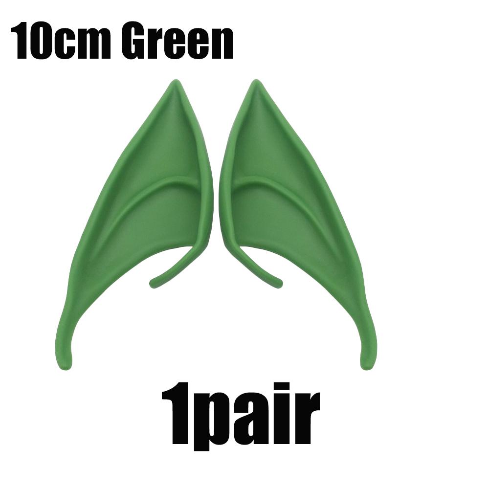 1 szt. Uszy elfa Lateksowe spiczaste uszy Kostiumy Haczyk Boże Narodzenie Halloween Party Maskarada Dekor Kobiety Mężczyźni Ubrania wampira Akcesoria