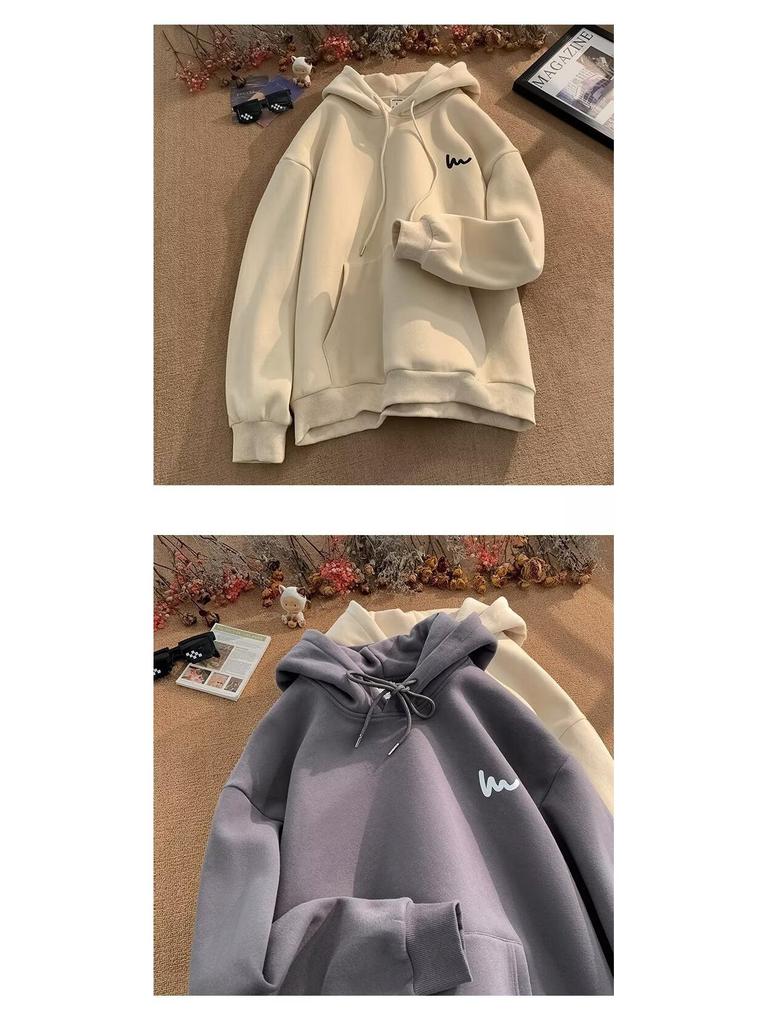 Men's Heavyweight Loose Fit Hoodie - Autumn/Winter 2024 American Style Sweatshirt Jacket, 250g