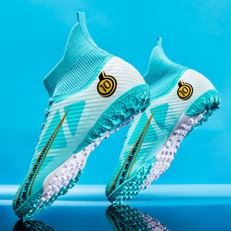 

Чоловічі бутси з високим верхом AG з довгими шипами, протиковзкі бутси для штучної трави для спорту, змагань та тренувань Size 45