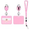 Colorful Lanyard Neck Strap Retractable Buckle ID Holder Employee Badge Card Holder Bus Pass Holder Factory Badge