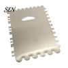 Dough Divider for Bread Stainless Steel Cake Scraper with Multi-faceted Sawtooth, Rectangle/Pentagon/Triangle/Semi-circle Shape Cream Icing Smoothing