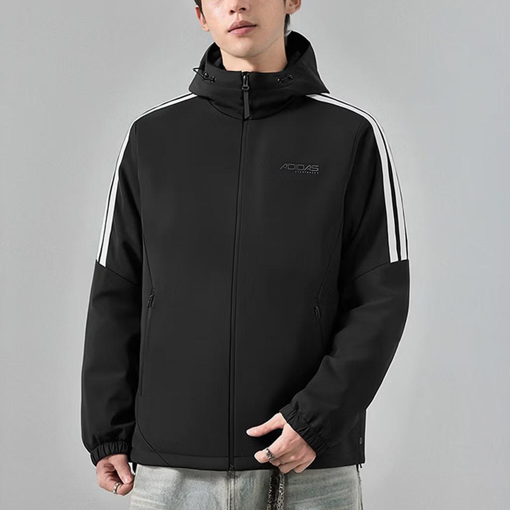 Adidas Outdoor Sports Warm Hooded Running Jacket Men Jacket KQ7851