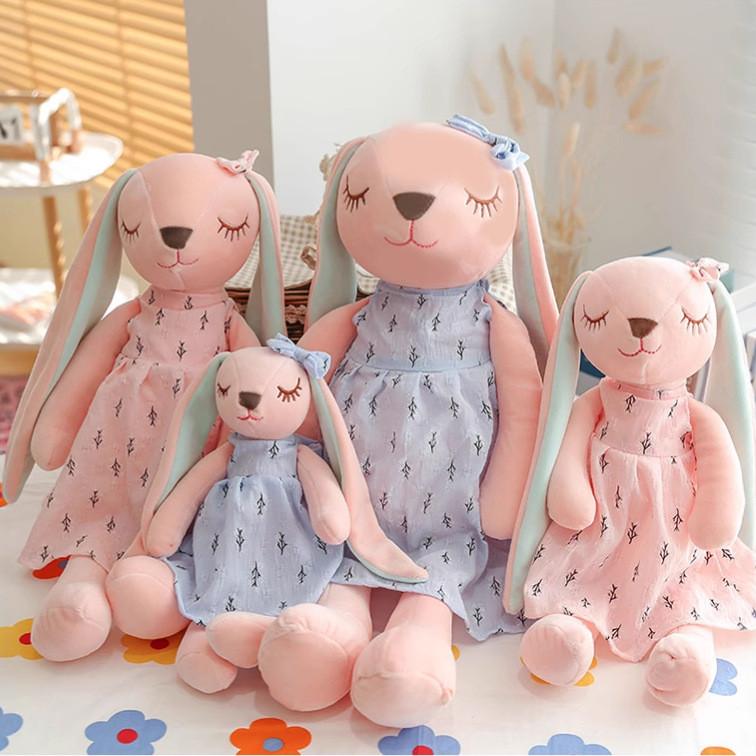 Plush Bunny Doll For Kids With Pp Cotton Filling And Soft Rabbit Fur For Comfort And Play