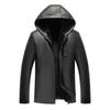 Men's Thickened Leather Jacket with Fleece Lining - Winter Outerwear for Mature Customers