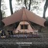 CLS 3-4 Person Indian Pyramid Outdoor Tent - Windproof, Rainproof, UV Protected, Folding Canopy for Camping