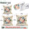 Retro Floral Design Cushions Pillowcase Polyester Cushion Cover Throw Pillow Pillowcover Home Car Sofa Decor