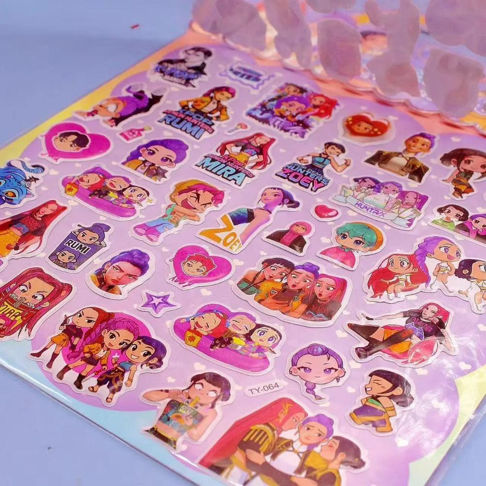 KPOP Double-Layer 3D Bubble Stickers  Stamping Decorative Children's Gifts