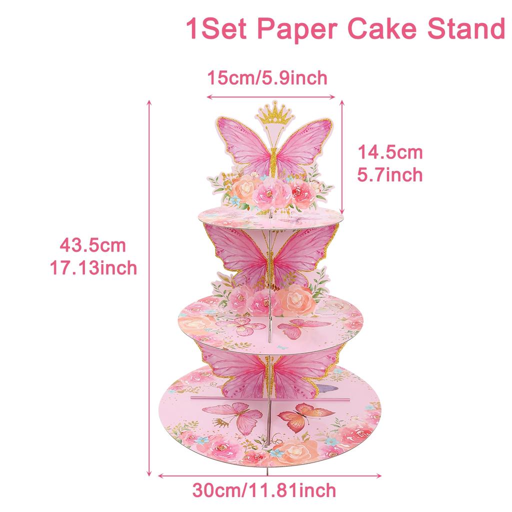 Cake Display Stand Farm Animals Mermaid Birthday Party Decor Kids Dessert Holder Cake Tray Unicorn Baby Shower Cupcake Support