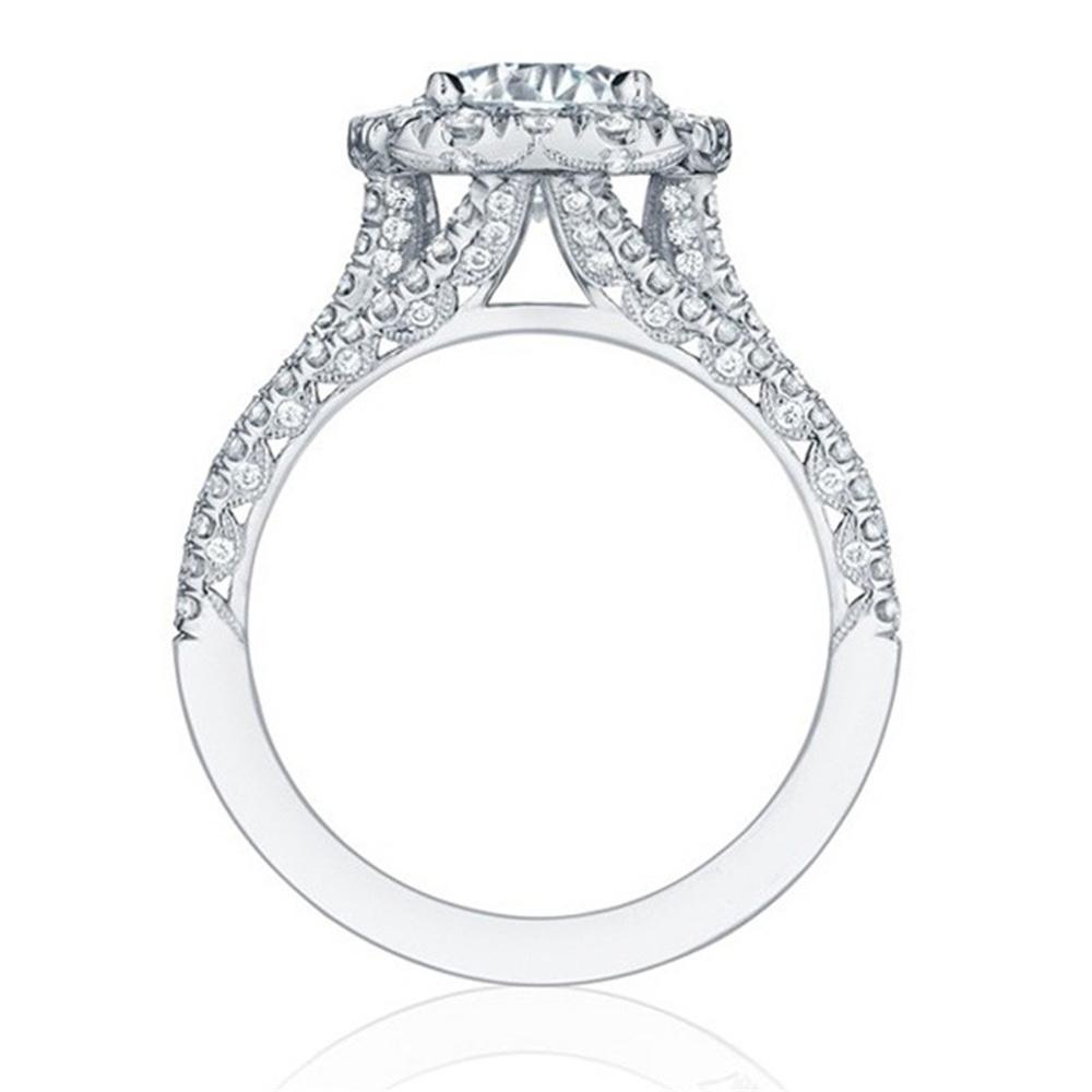 Crystal Female White Pink Zircon Stone Ring Set Silver Gold Color Bridal Wedding Engagement Jewelry For Women