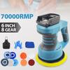 8Gears 150MM Electric Car Polisher Auto Polishing Wax Power Tool Sanding Rust Removal Machine For Makita 18V Battery Pin