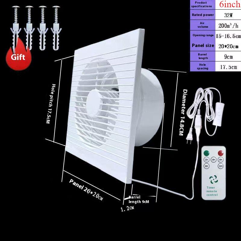220V 4 pollici 6 pollici 8 pollici Appeso a Parete Bianco Ventilatore Piccolo Ventilatore Estrattore Ventilatori di Scarico WC Bagno Cucina Ventilatore