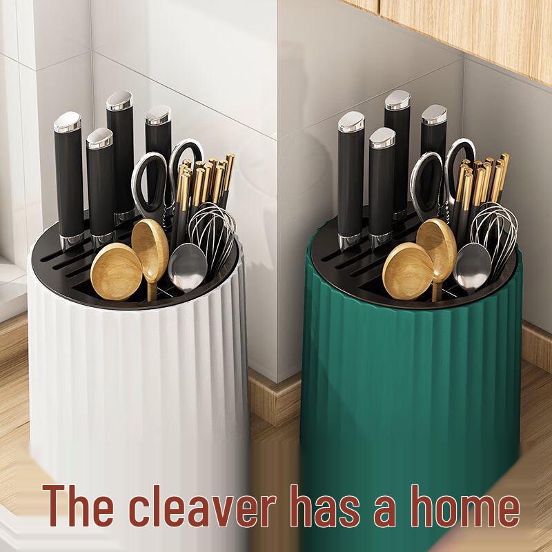 Rotating Kitchen Knife and Utensil Organizer