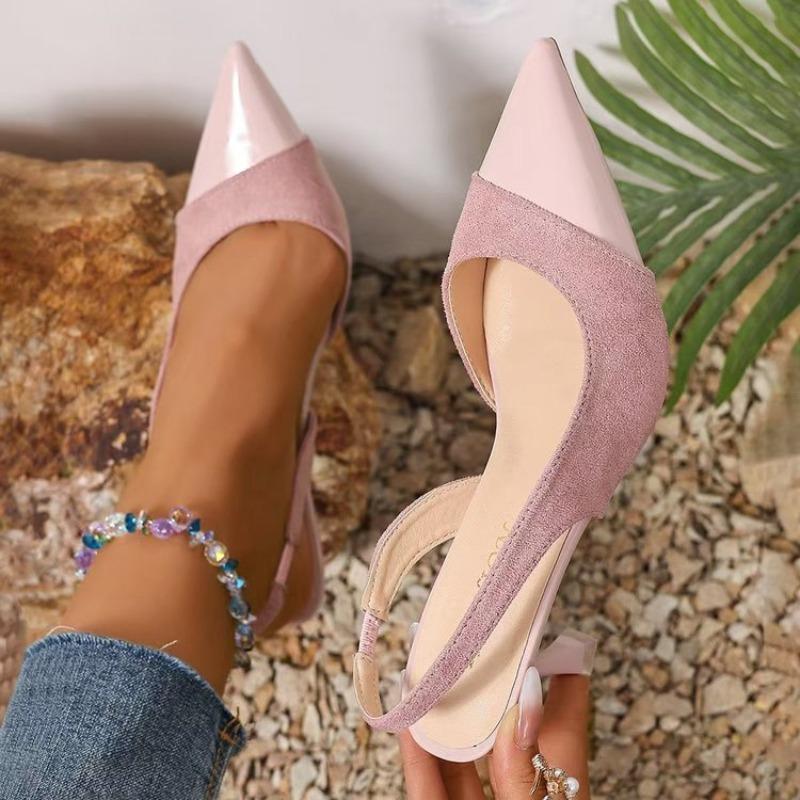 Fashion High Heels Summer 2025New Arrival Fashion Buckle Pointed Heel Sandals Women Comfort Simplicity Stilettos
