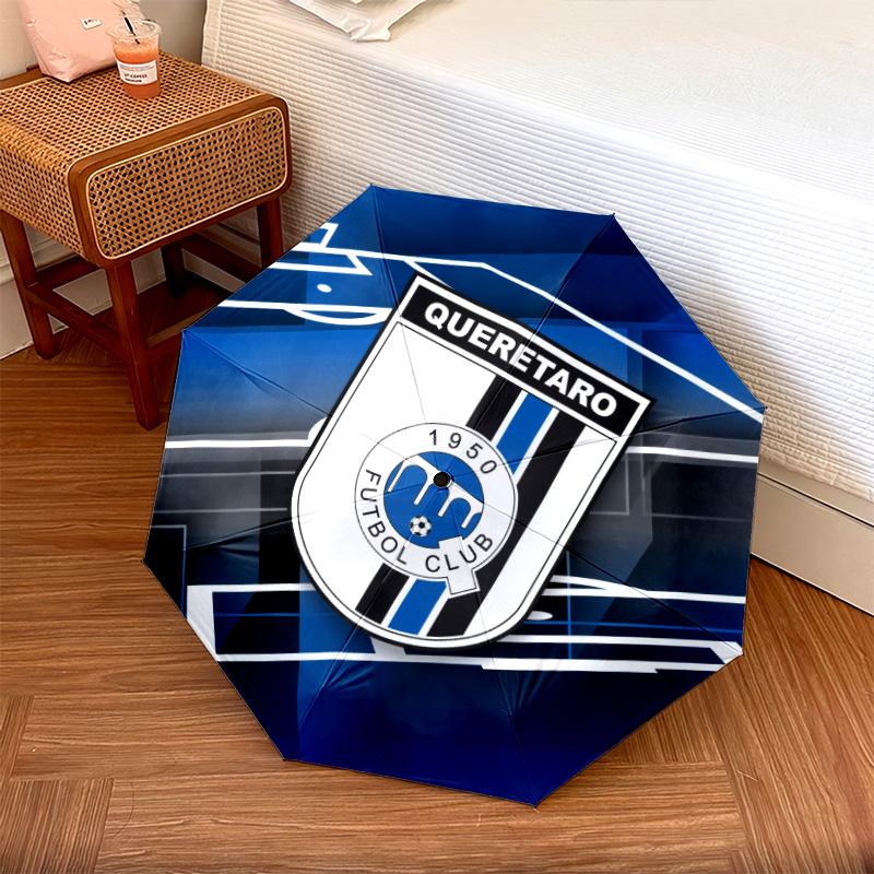 Club Deportivo Guadalajara (Chivas) pattern, automatic folding umbrella, portable and foldable design, 8 ribs, a Christmas or birthday gift.