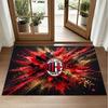 AC Milan Design Crystal Velvet Rug Soft Decorative Mat for Bedroom Entrance