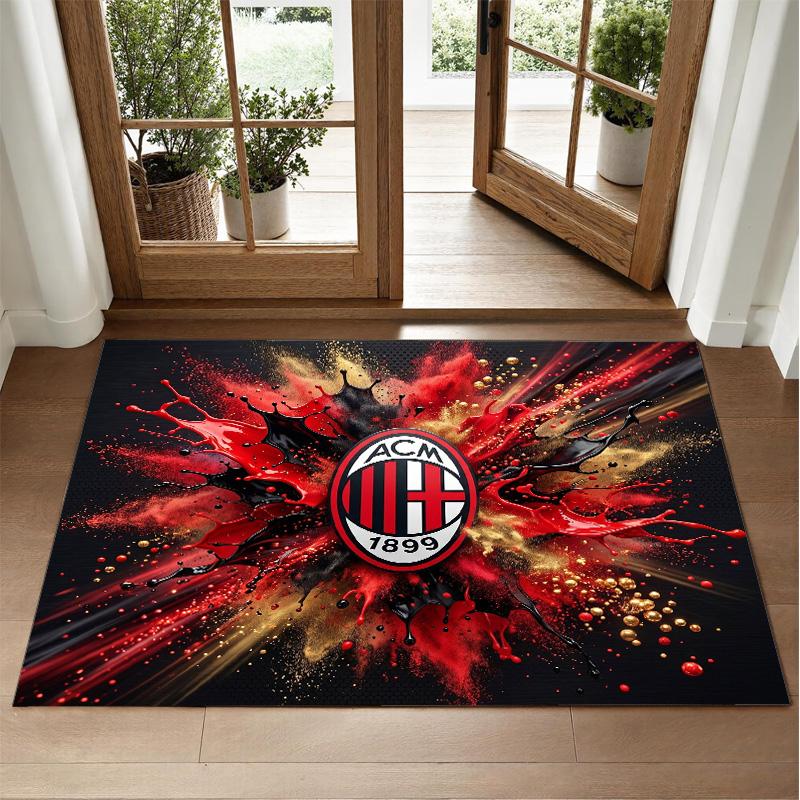 AC Milan Design Crystal Velvet Rug Soft Decorative Mat for Bedroom Entrance