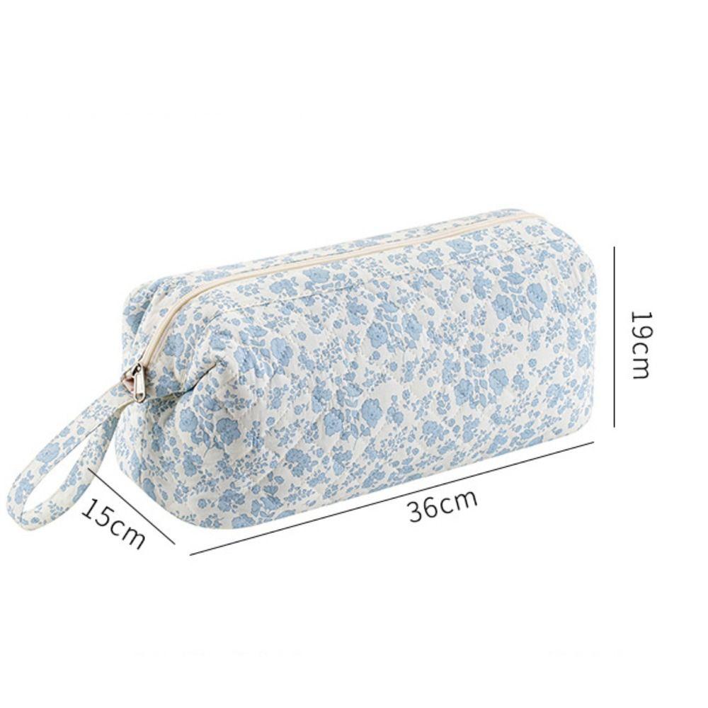 Polyester Cotton Hairdryer Storage Bag 9 Colors Large Capacity Travel Makeup Bag Floral Print Makeup Train Cases Women Girls