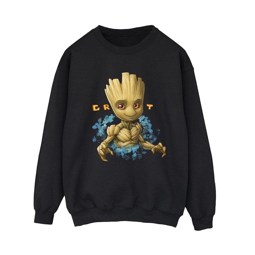 Guardians Of The Galaxy Womens/Ladies Groot Flowers Sweatshirt