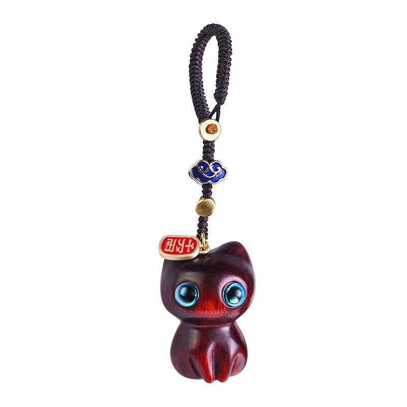 

Ebony Cat Keychain Pendant - Cute Ornament & Creative Gift