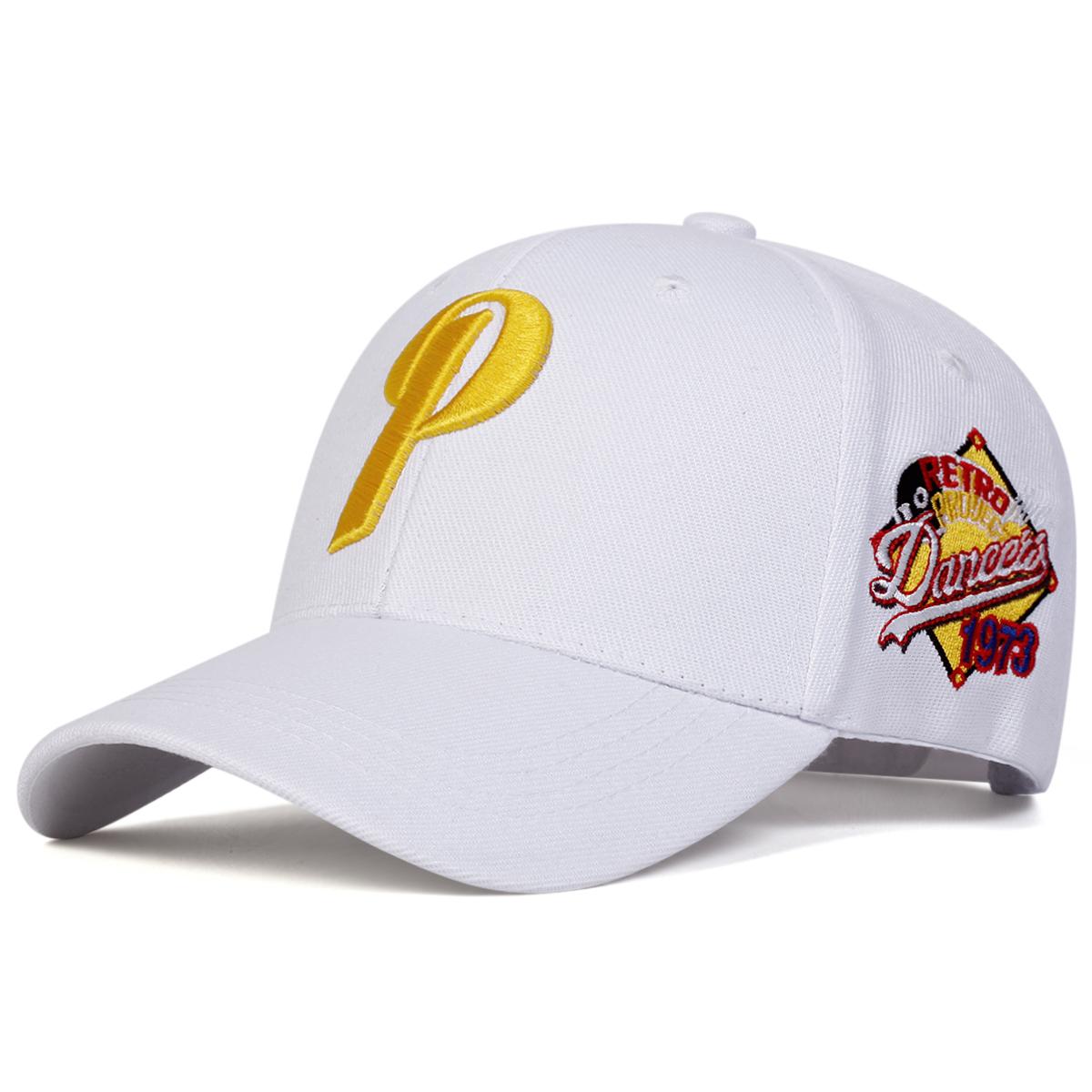 

Unisex P Letter Embroidery Baseball Caps Spring and Autumn Outdoor Adjustable Casual Hats Sunscreen Hat белый