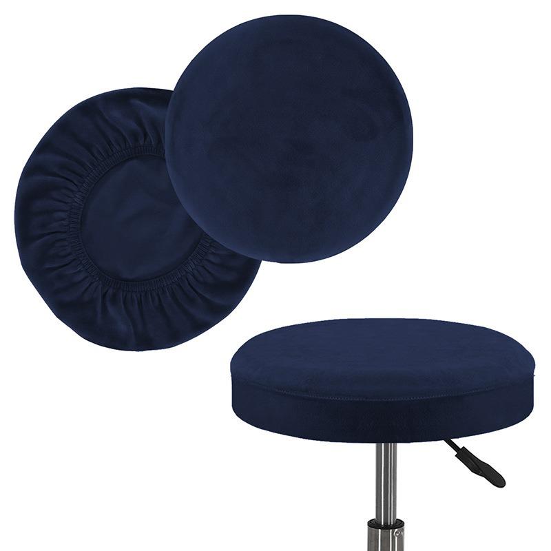 Super Soft Round Stool Cover Chairs Elastic Chair Cushion Cover Removable Furniture Protector for Restaurant Dining Use YT005