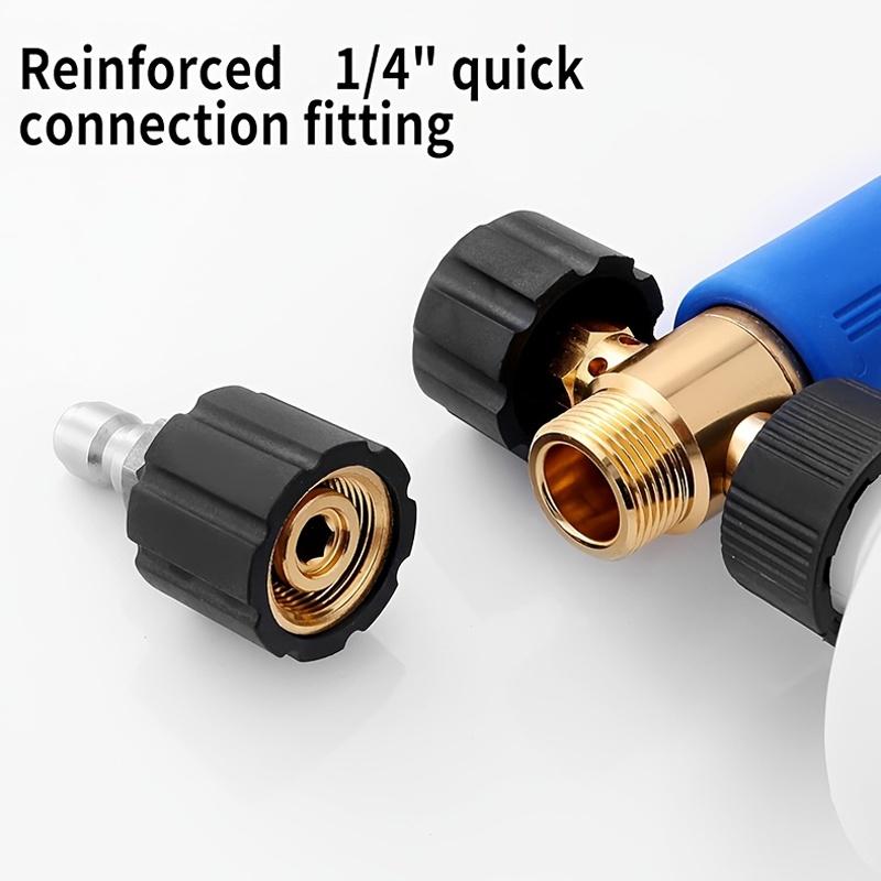 1/4" Quick Connect 4000 PSI High-Pressure Water Gun, Dual Connector Foam & Water Spray with Snow Foam Lance for Car Wash