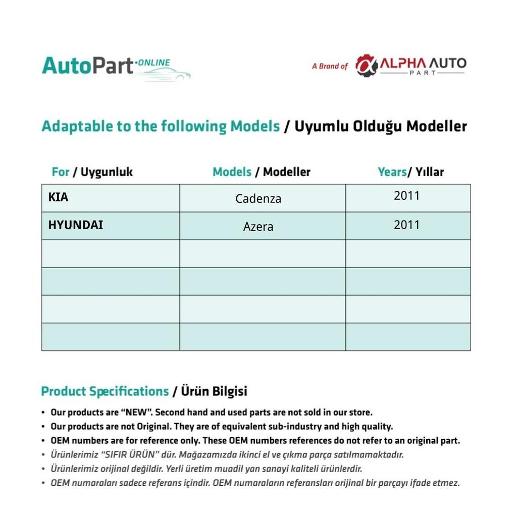 Curtain Plastic Gear for Hyundai Azera