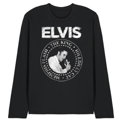 Elvis Presley Unisex Voksen Rock King Langærmet T-shirt