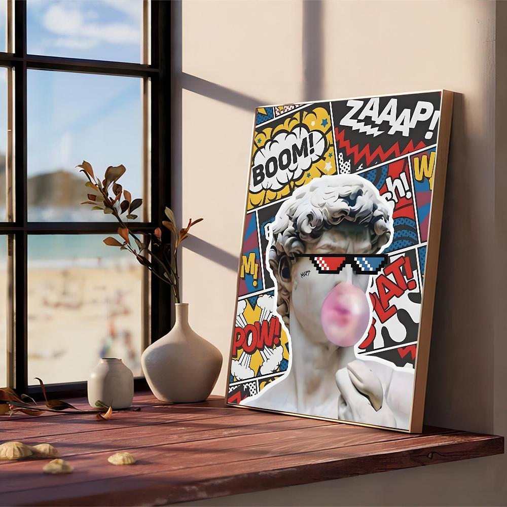 

Классический граффити эстетический постер на белой бумаге самоклеящийся художественный постер необычная наклейка на стену для гостиной бара винтажный декоративный 21cm×30cm NoFrame