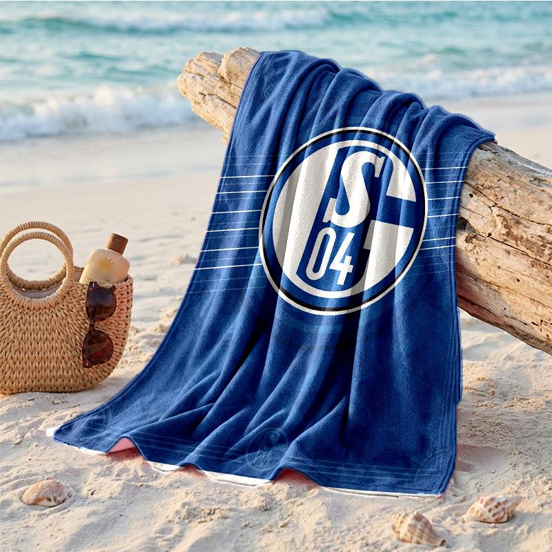 Asciugamano da Spiaggia Morbido Asciugatura Rapida Tema Schalke 04?Asciugamano Asciutto Per Vacanze Estive Al Mare Nuoto