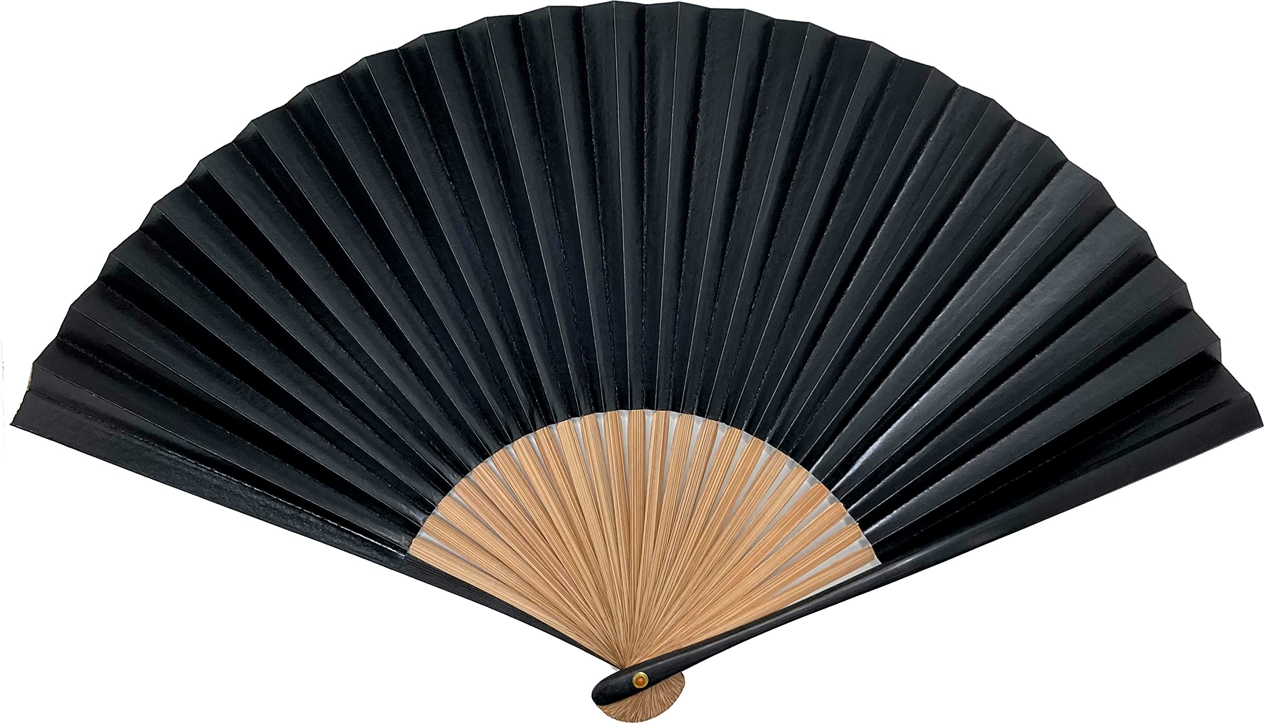 

Persimmon Astringent Jet Fan Fan Holder Paper Fan Set in [Hana Kanzashi] Men s Fan, Astringent, Dyed, Black, Bag, Included, Sensu, Double-sided, чёрный