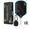 Carbon Fiber Pickleball Paddle With Textured Grip Case Set Competitive Play Lightweight Tournament Ready