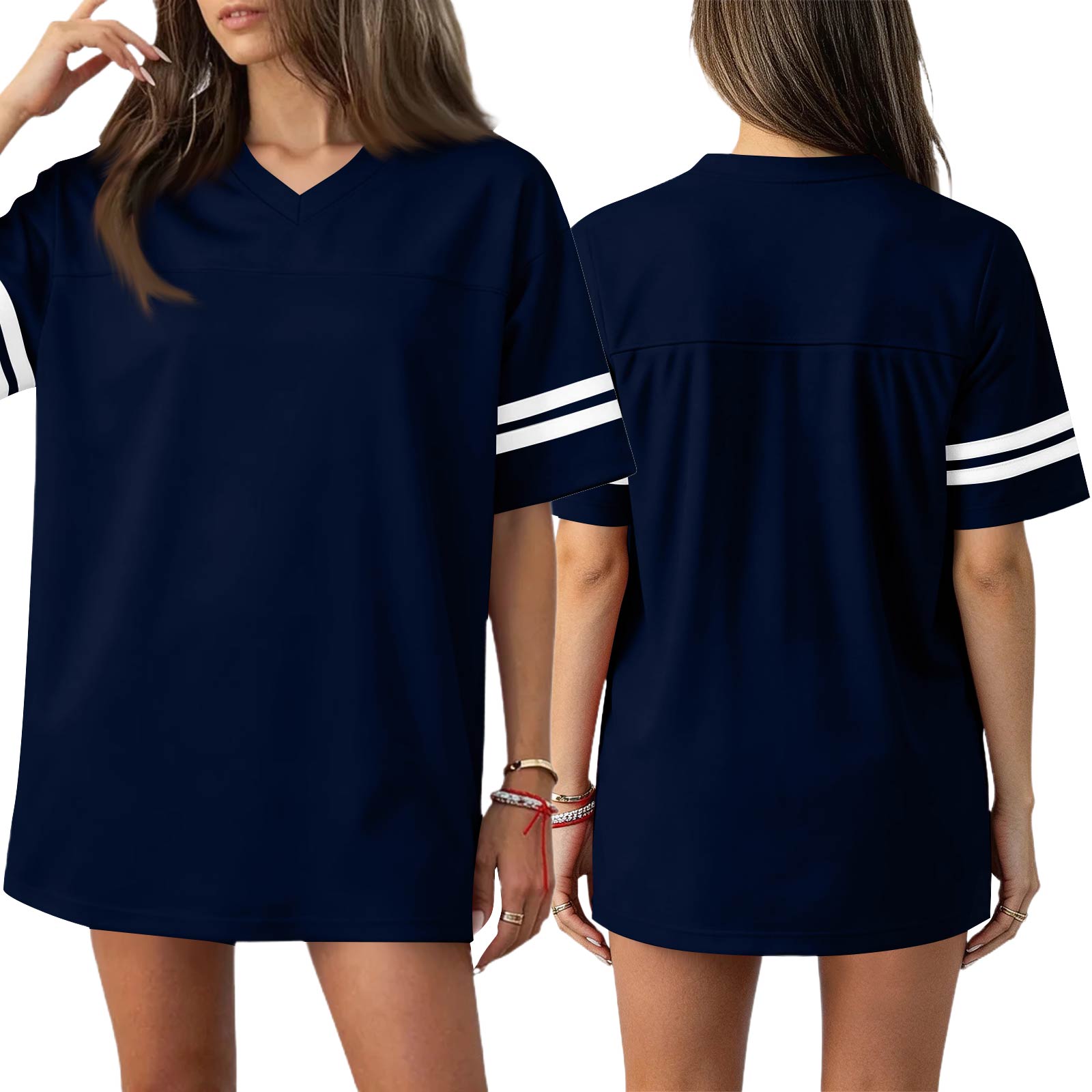 

Plain Blank Football Jerseys For Women Unisex Athletic T-Shirts Practice Sports Uniforms Outfits XL