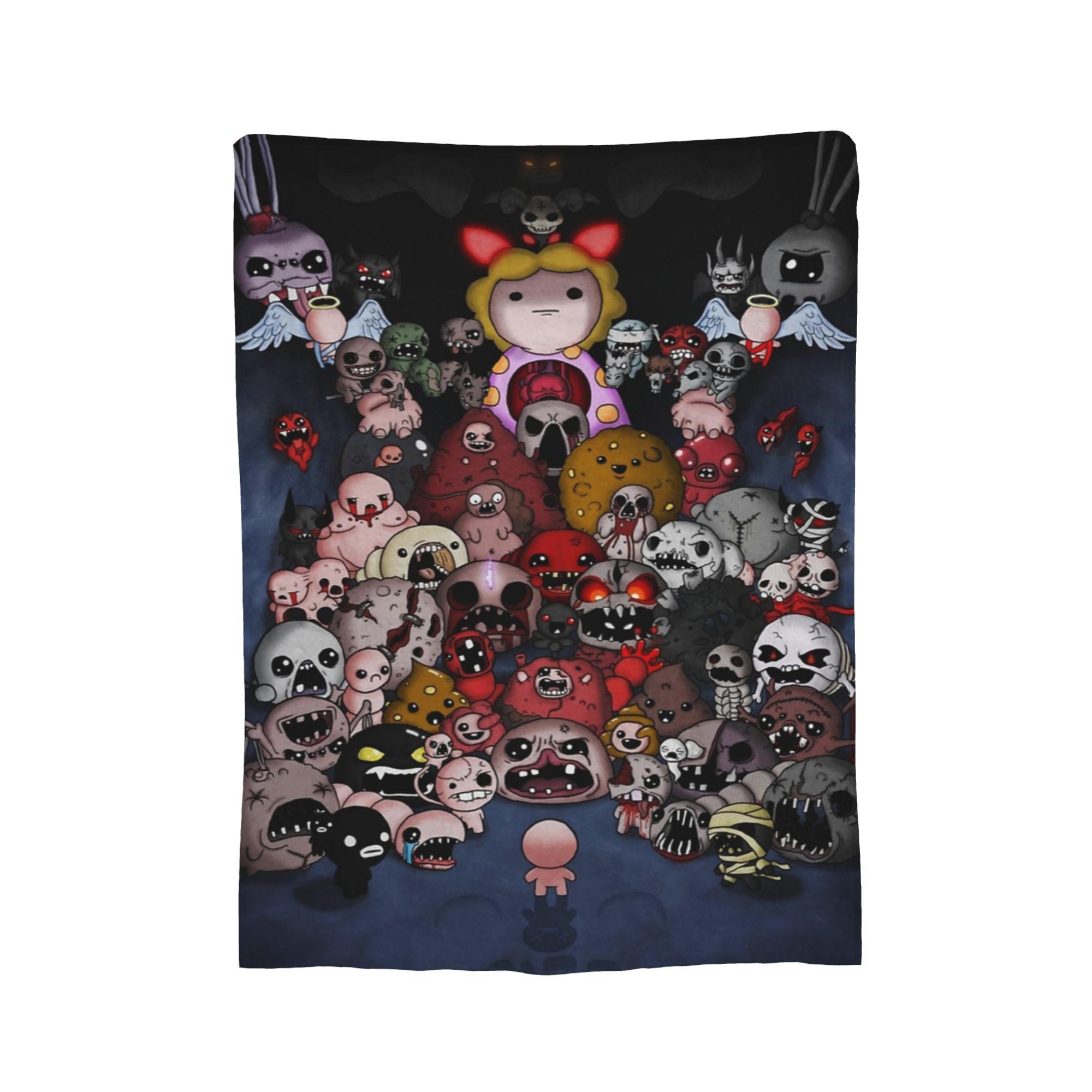 

The Binding of Isaac Blankets Flannel Print Portable Lightweight Thin Throw Blankets for Bedding Outdoor Rug Piece 75x90cm