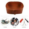 1 Stück Leder Schreibtisch Aufbewahrungsschale PU Leder Schmuck Kosmetik Schlüssel Aufbewahrungsschale Schreibtisch Faltbarer Organizer Aufbewahrungsbox Für Zuhause
