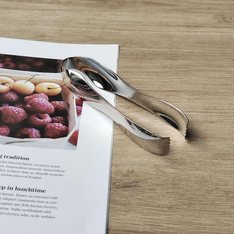 18/10 Stainless Steel Ice Sugar Cube Ice Cube Clip Small Thickened Ice Sugar Clip Food Tweezers Lemon Slices