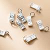 S925 Sterling Silver $100 Bill Bracelet Pendant DIY Bracelet Pendant Handmade Braided Rope Material Accessories