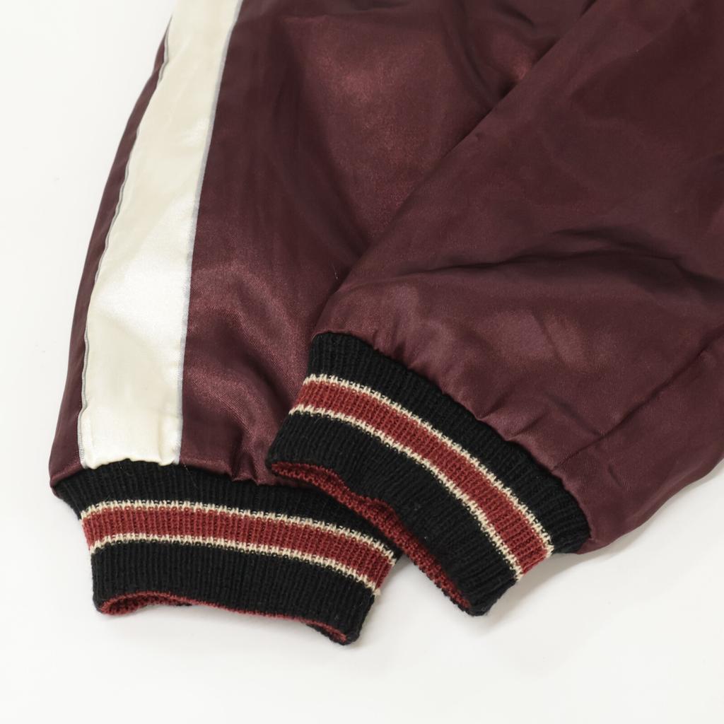 TAILOR TOYO TT11145 Green X White Satin Reversible Sukajan Jacket M Green X whiteUsed