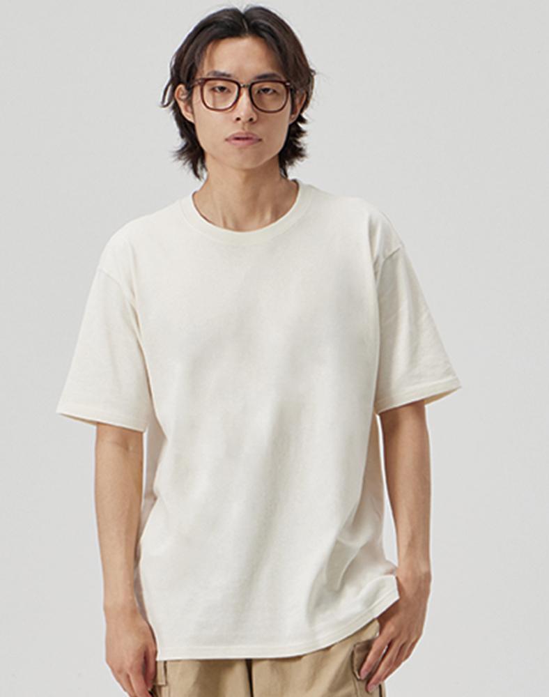Make It Two [Basic] Crew Neck Tee_Cream L