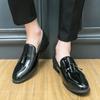 Fashion Fashion Black Patent Designer Shoes Men Leather Shoes Men's Casual Shoes Luxury Brand Mens Loafers Flats Slip On Driving Shoes